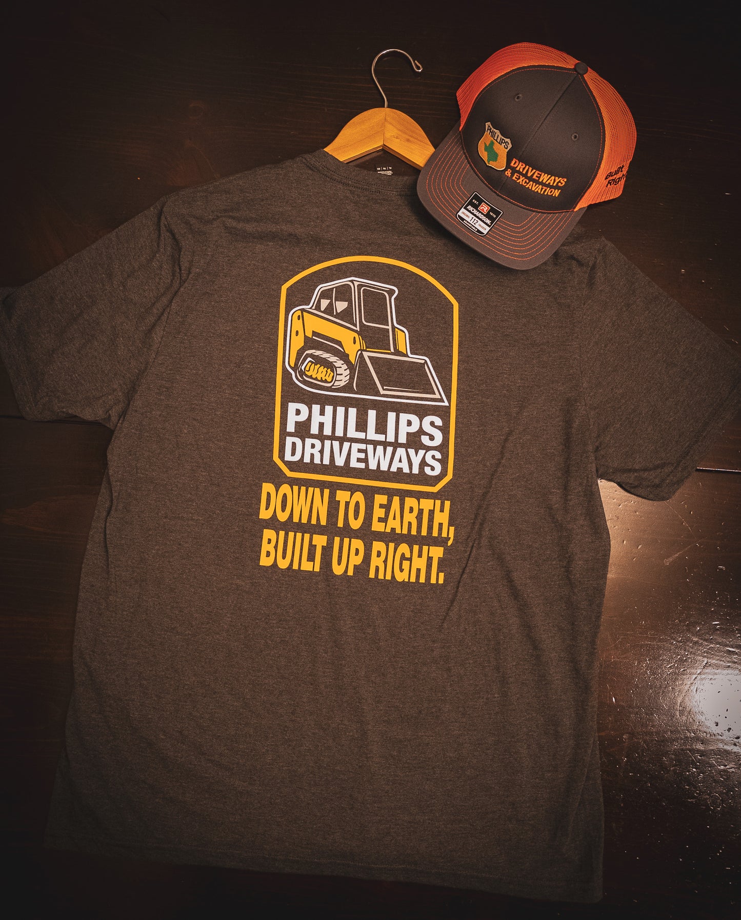Phillips Driveways Crew Edition Hat – Charcoal / Safety Orange