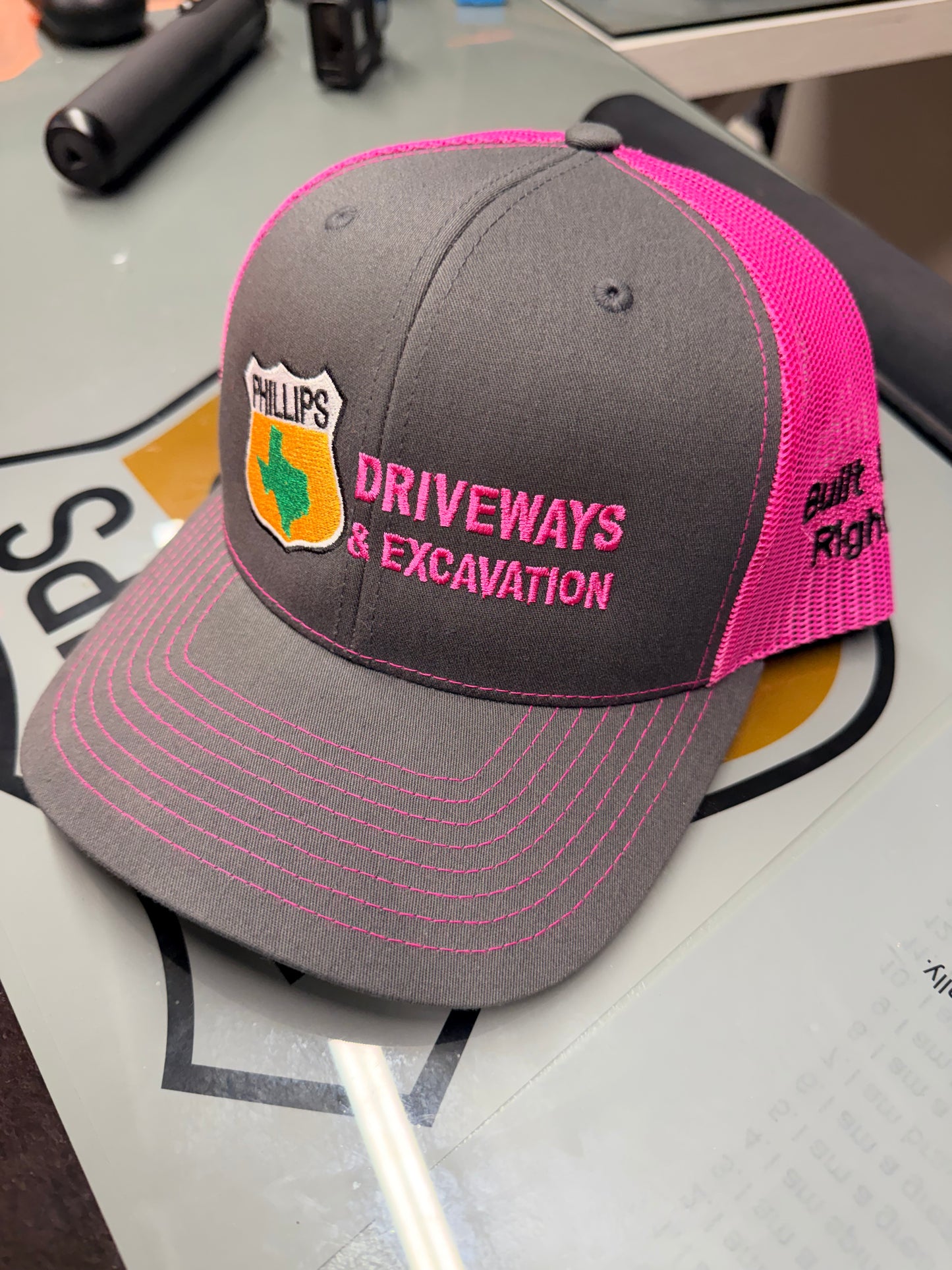 Phillips Driveways Pink Crew Edition Hat – Built Up Right