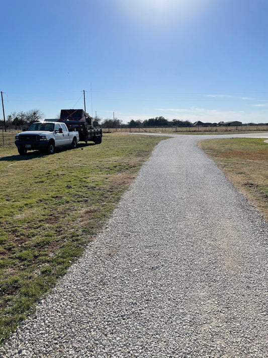 Gravel Driveway Refresh with compactor