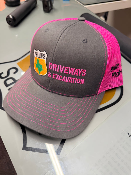 Phillips Driveways Pink Crew Edition Hat – Built Up Right